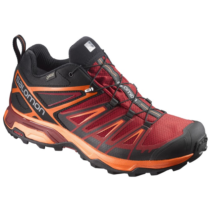SALOMON X ULTRA 3 GTX® Philippines - Men's Hiking Shoes - Red/Orange | 426093-VPJ